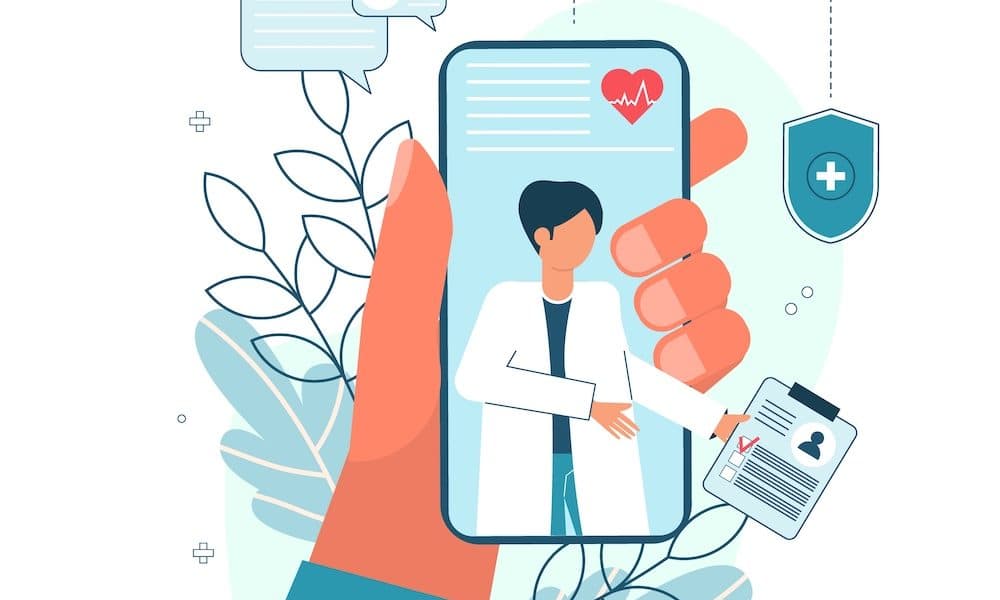 Telemedicine, Online Doctor, Medical Service Online for Patients. landing page Digital plans for end of life and urgent care: How NHS Coordinate My Care reached out to the public