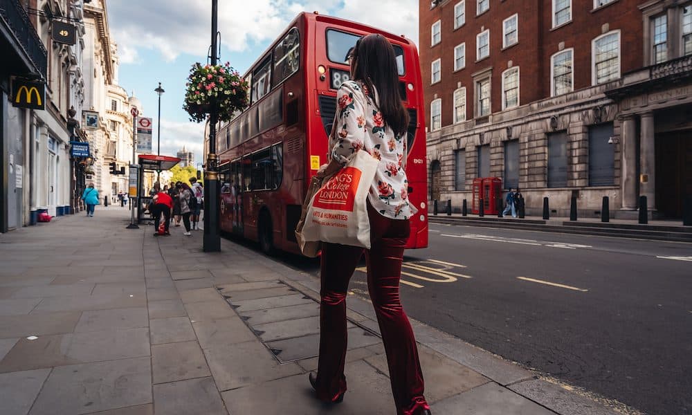 London,/,Uk,-,07/11/2020:,Woman,Hurries,To,Catch,A The exoskeleton that could stamp out slow walking frustrations