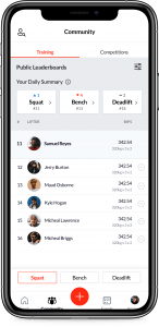 A close up of screens displaying different screens of the strength and fitness Brawn app