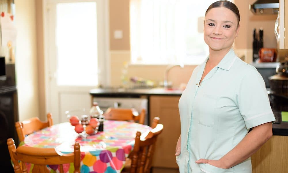 British Health Care Worker at a Patients Home Assistive tech – the secret to solving the UK’s great adult social care challenge?