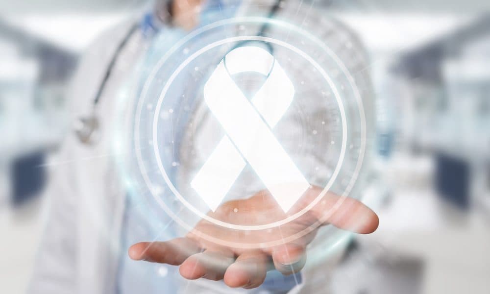 Doctor using digital ribbon cancer interface 3D rendering Harbinger Health raises $140m to study early-stage cancer test