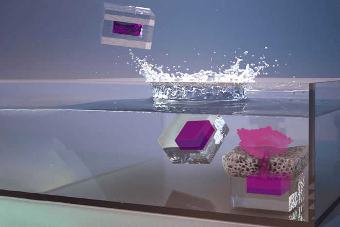 Low-Res_MIT-Self-Boosting-Vaccine.jpg Microparticles could be used to deliver “self-boosting” vaccines